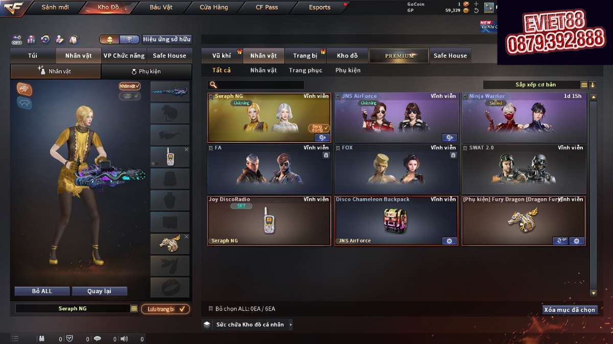 shop acc cf uy tin gia re